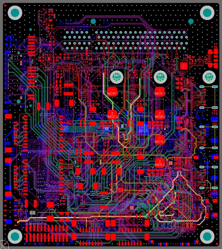 Multi-layer PCB routing topology for NVIDIA Jetson AGX Orin custom carrier board design