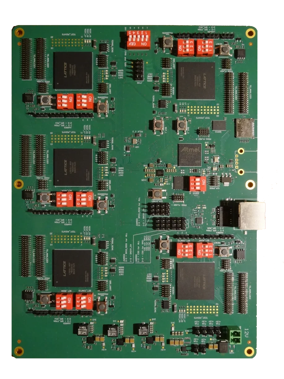 Custom electronics board with high-speed interfaces for hardware design services