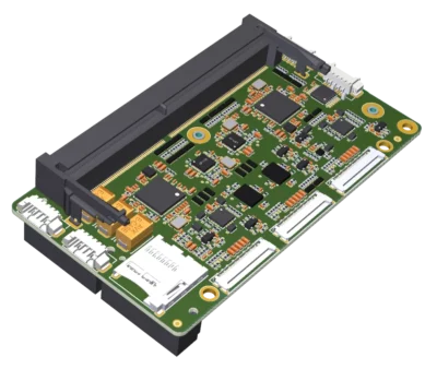Carrier board for NVIDIA Jetson Orin NX, Orin Nano Super, Xavier NX, TX2 and Nano — bottom view