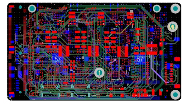 Jetson Orin Nano carrier board PCB layout PCB layout of a custom carrier board for Jetson Orin Nano embedded AI devices